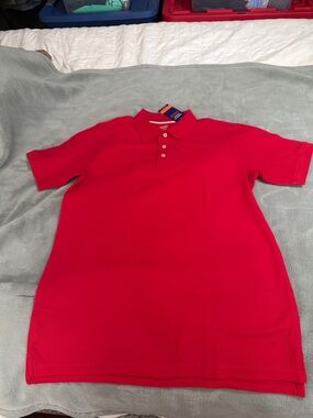 French Toast Red Girls' Short Sleeve Polo
